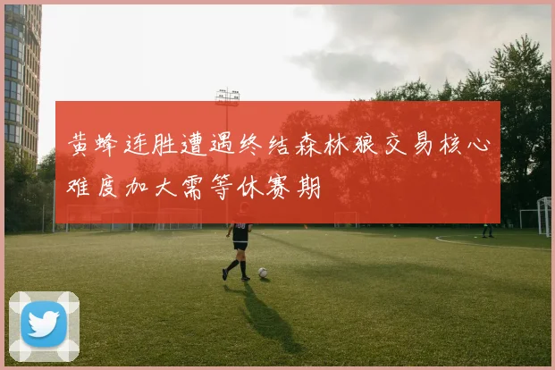 黄蜂连胜遭遇终结森林狼交易核心难度加大需等休赛期